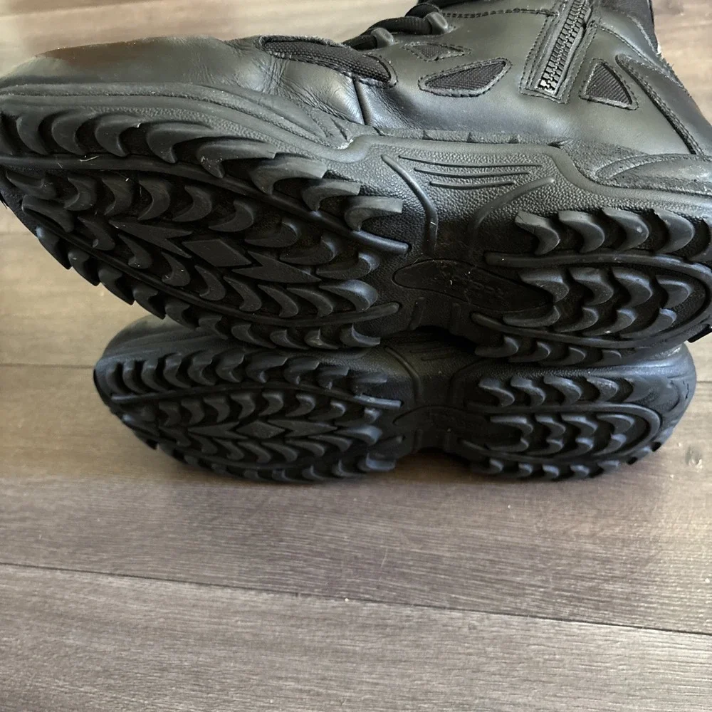 Reebok RB8875 Rapid Response Black Combat Tactical Work Boots Zipper Mens 15 M
